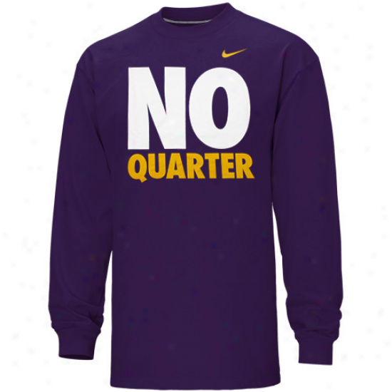 Nike East Carolina Pirates No Allot Long Sleeve T-shirt - Purple