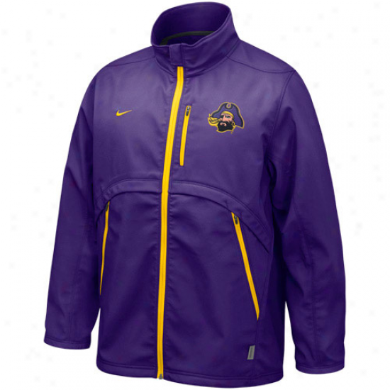 Nike East Carolina Pirates Purple Conference Hybrid Full Zip Jacket