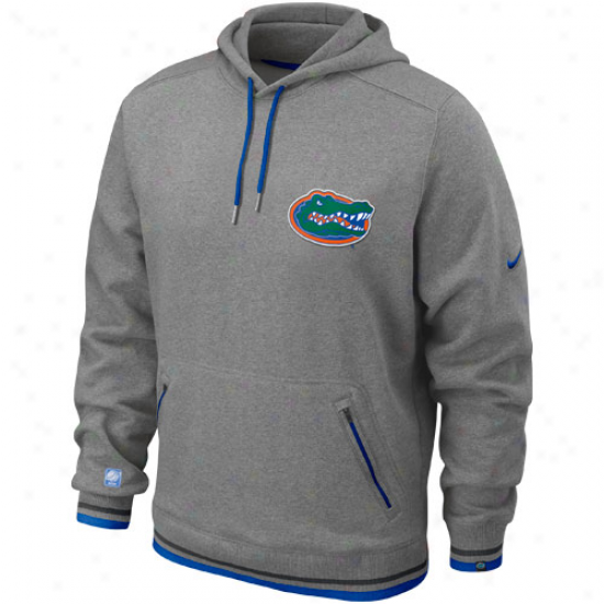 Nike Florida Gators Ash Basketball Practice Pullover Hoodie Sweatshirt