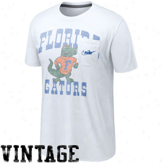 Nike Florida Gators Vault Pocket Tri-blend T-shirt - White