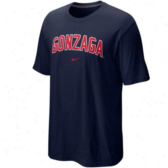 Nike Gonzaga Bulldogs Arch T-shirt - Navy Blue