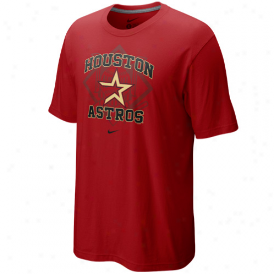 Nike Houston Astros Brick Red Team Arch T-shirt