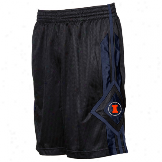 Nike Illinois Fighting Illini Charcoal In Your Face Basketball Shorts