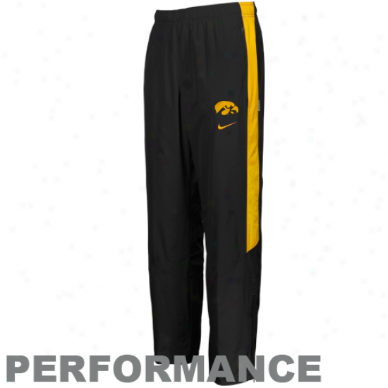 Nike Iowa Hawkeyes Black Backfield Woven Peformance Pants