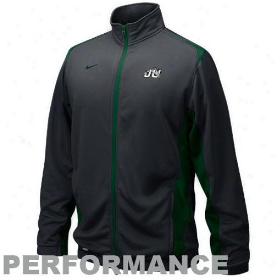 Nike Jacksonville University Dolphins Black Players Warm-up Training Performance Full Zip Jackwt