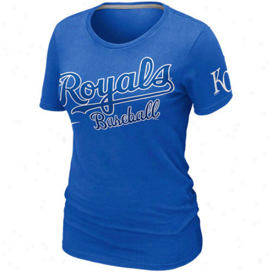 Nike Kansas City R0yals Ladies Premium Practice T-shirt - Royal Blue