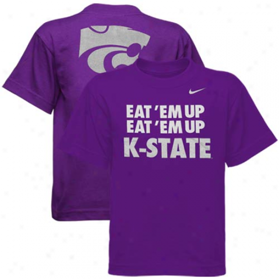 Nike Kansas State Wildcats Youth T-shirt - Purple