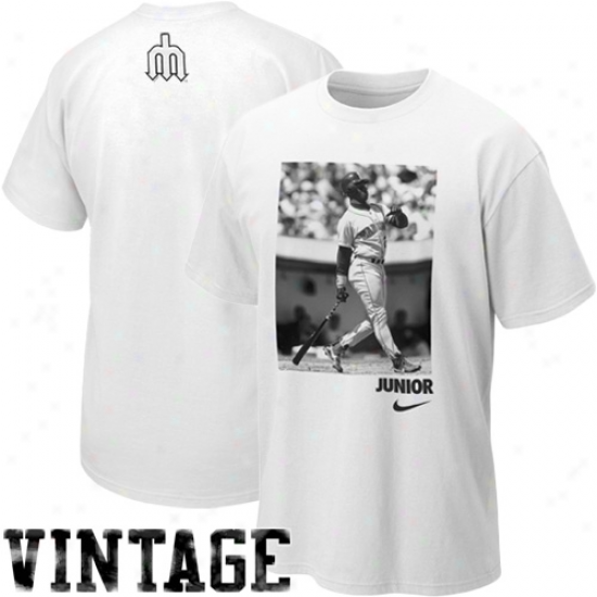 Nike Ken Griffey Jr. Seattle Mariners Junior Cooperstown Player T-shirt - Pure