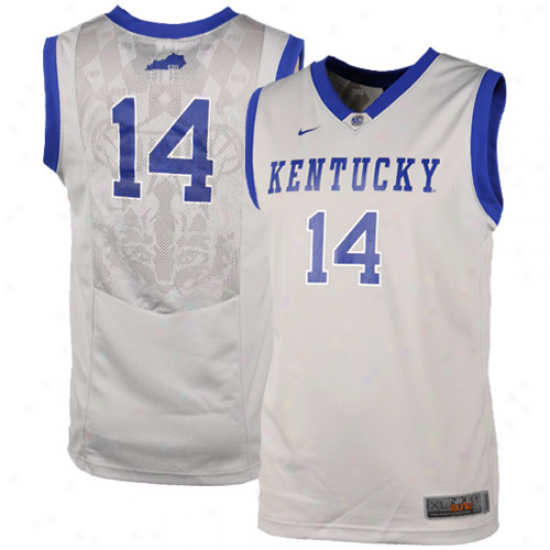 Nike Kentucky Wildcats #14 Youth Elite Replica Baeketball Jersey - Grey