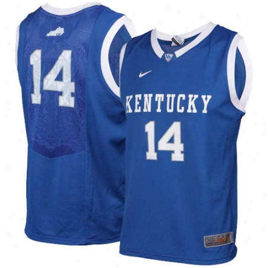 Nike Kentucky Wildcats #14 Youth Elite Replica Basketball Jersey - Royal Blue