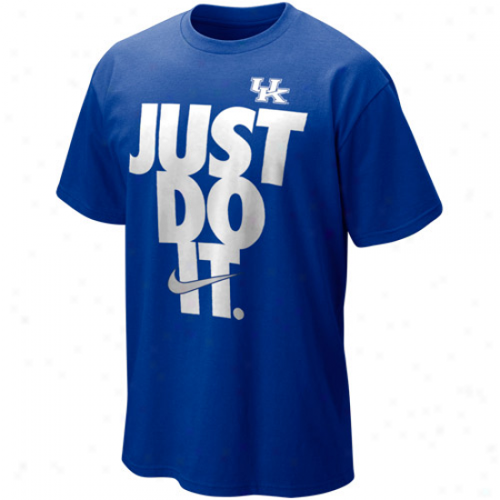 Nike Kentucky Wildcats Just Do It T-shirt - Royal Blue