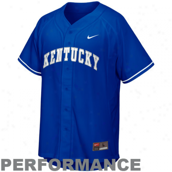 Nike Kentucky Wildcats Youth Replica Baseball Jersey - Roysl Blue