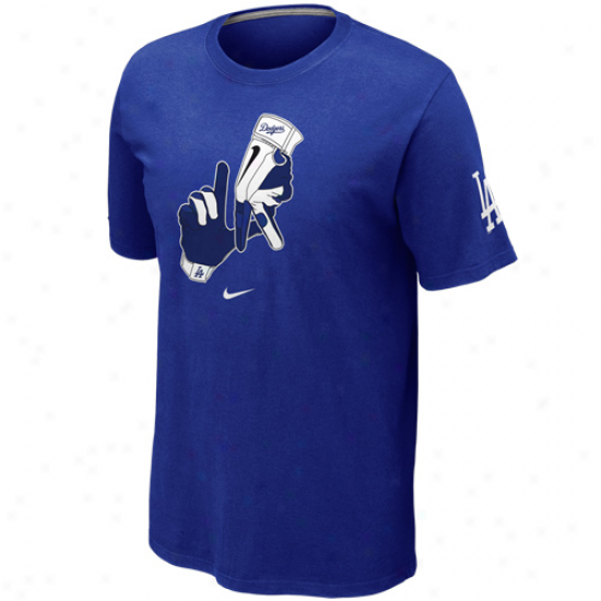 Nike L.a. Dodgers Local T-shirt - Royal Blue