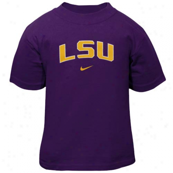 Nike Lsu Tigers Toddler Classoc Arch T-shirt - Purple