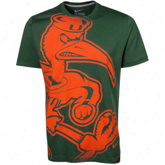Nike Miami Hurricanes Aerographic Premium T-shirt - Green