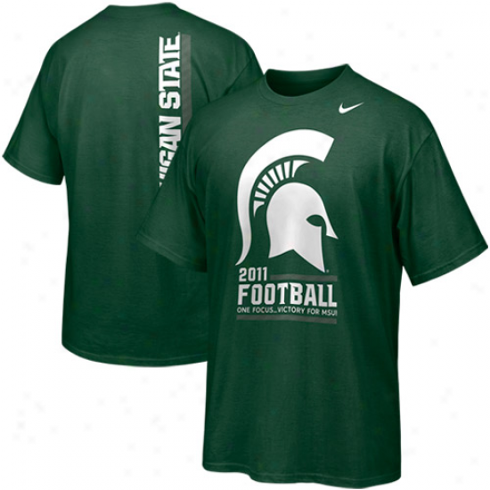 Nike Michigan State Spartans 2011 Football One Focus Student Body T-shirt - Green