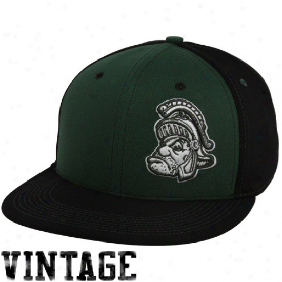 Nike Michigan State Spartans Green-black Vault Color Story Swoosh Flex Hat