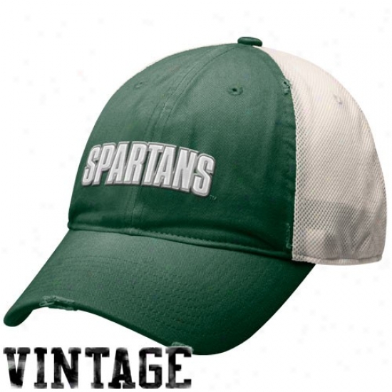 Nike Michigan State Spartans Green Heritage 86 Mesh Flex Swoosh Hat