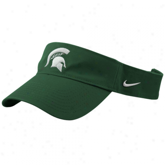 Nike Michigan State Spartans Green Stadium Adjustable Visor