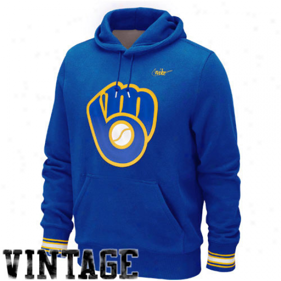 Nike Milwaukee Brewers Cooperstown Hoodie - Ryal Livid