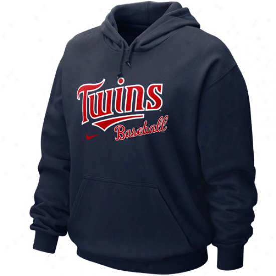 Nike Minnesota Twins Navy Blue Gamr Hoody Sweatshirt