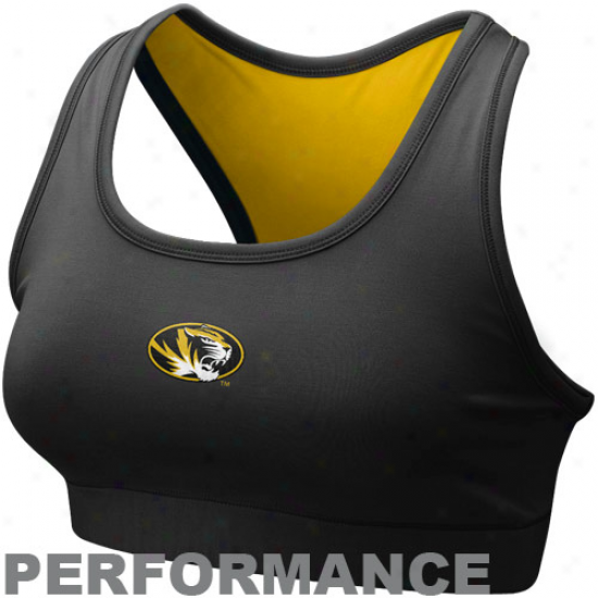 Nike Missouri Tigers Ladies Black Dri-fit Performance Sports Bra