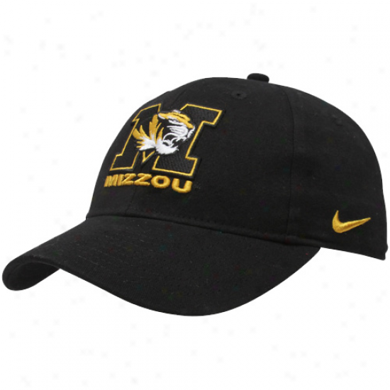 Nie Missouri Tiger sYouth Black Classic Adjustable Hat