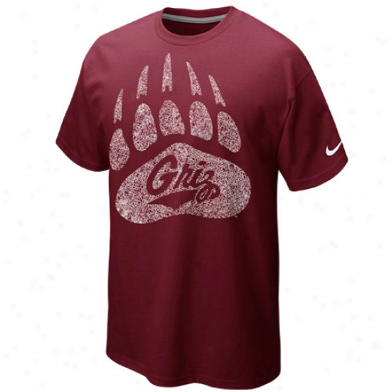 Nike Montana Grizzlies Logo Is Art T-shirt - Maroon