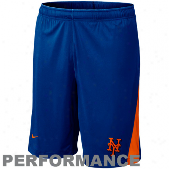 Nike New York Mets Authentic Collection Dri-fit Performance Training Shorts - Royal Blue