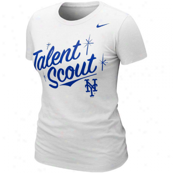 Nike New York Mets Ladies Mbl Attitude T-shirt - Pure