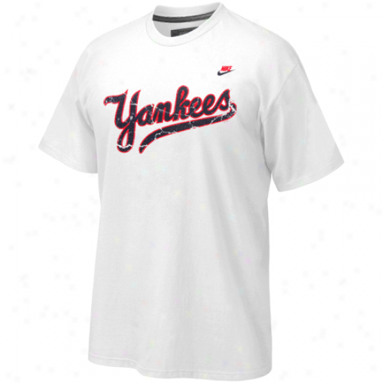 Nike New York Yankees Men's Cooperstown Dugout T-shirt - White