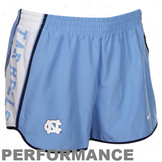 Nike North Carolina Tar Heels (unc) Carolina Blue Pacer Performanfe Shorts