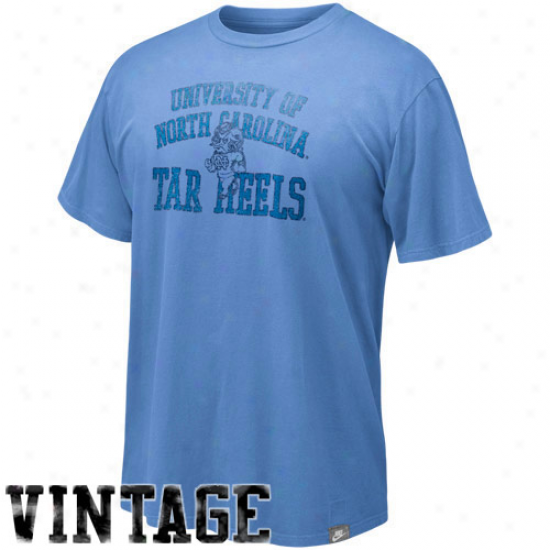 Nike North Carolina Tar Heels (unc) Carolina Blue Vault Retro Graphic Organic Vintage T-shirt