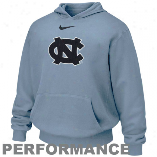 Nike North Carolina Tar Heels( unc) Youth Carolina Blue Therma-fit Performance Pullover Hoody Sweatshirt