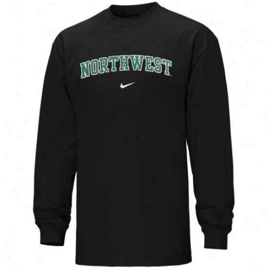 Nike Northwest Missouri State Universoty Bearcats Vertical Arch Long Sleeve T-shirt - Dismal