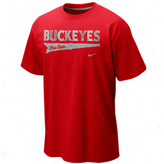 Nike Ohio Condition Buckeyes Cotton Grapphic T-shirt - Scarlet