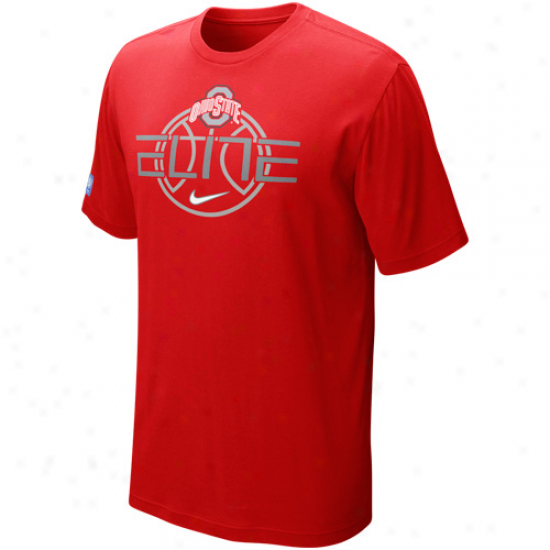 Nike Ohio State Buckeyes Elite Focuz T-shirt - Scarlet