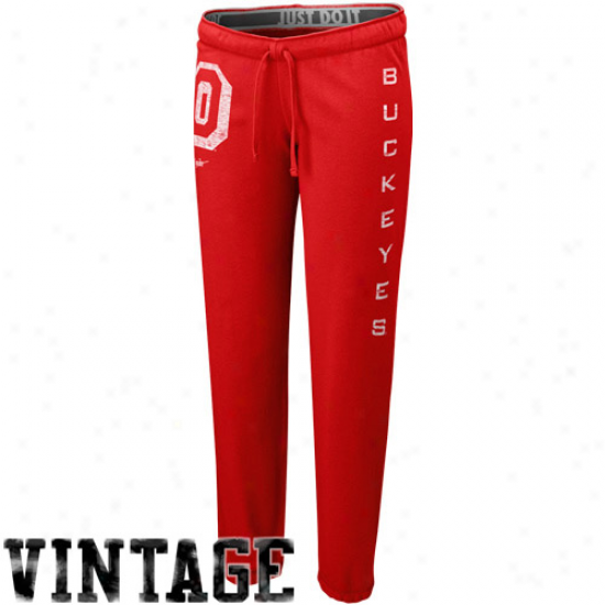 Nike Ohio State Buckeyes Ladies Scarlet Tumble Sweatpants