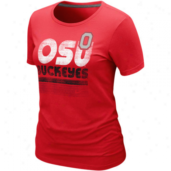 Nike Ohio State Buckeyes Ladies Sunny Day T-shirt - Scarlet