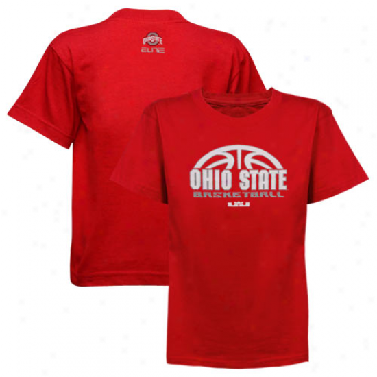 Nike Ohio State Buckeyes Preschool Elite Basketball Practice T-shirt - Scarlet