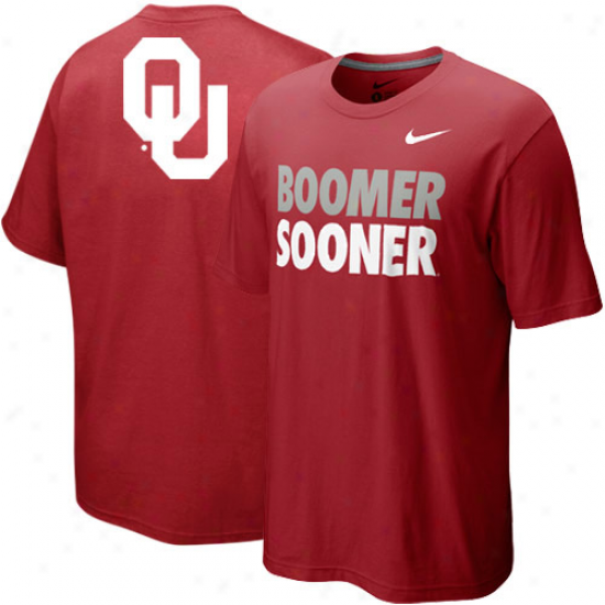 Nike Okalhoma Sooners Preschool Local T-shirt - Crimson