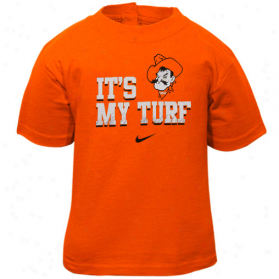 Nike Oklahoma State Cowboys Infant ''it'w My Turf'' T-shirt-orange