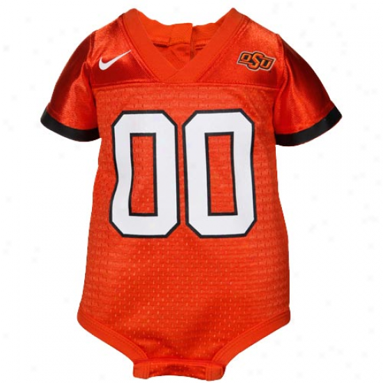 Nike Oklahoma State Cowboys Infant Orange Football Jersey Creeper