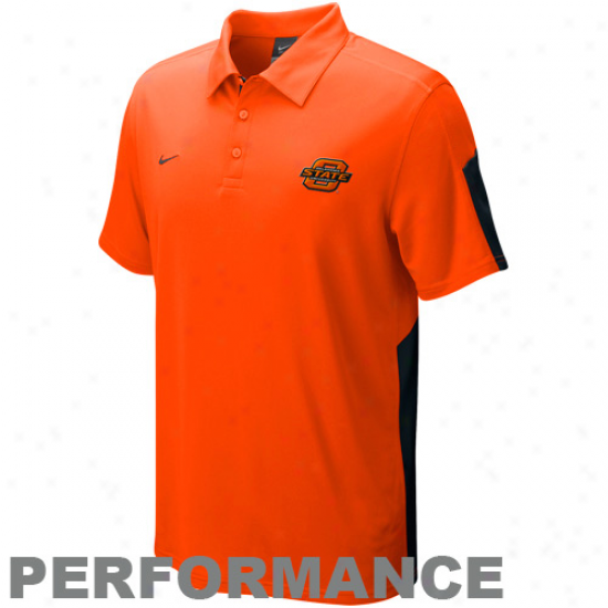 Nike Oklahoma State Cowboys Orange Sphere Performance Polo