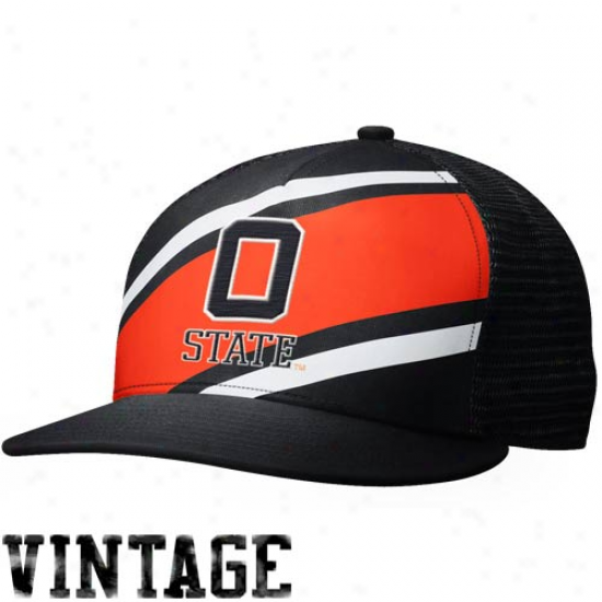 Nike Oklahoma State Cowboys True Retro Snapback Hat - Orange/black