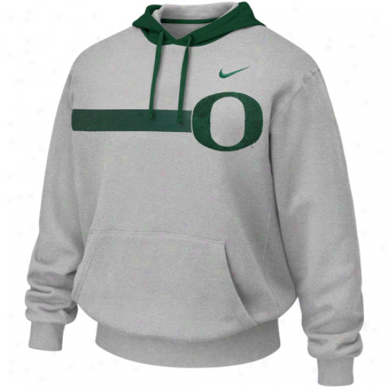 Nike Oregon Ducks Ash Bump 'n Run H0odie Sweatshirt