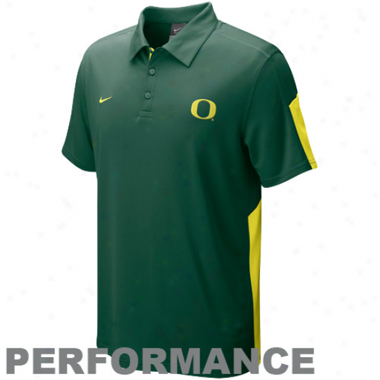 Nike Oregon Ducks Green Sphere Perrformance Polo