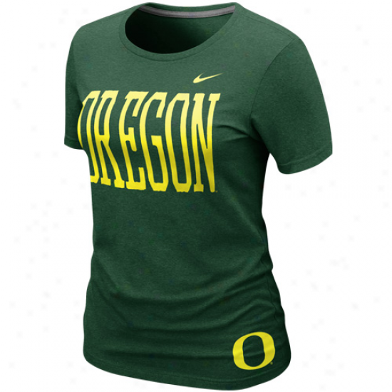 Nike rOegon Ducks Ladies Seasonal Vivid T-shirt - Lawn