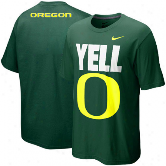 Nike Oregon Ducks Young men Yello O T-hirt - Green