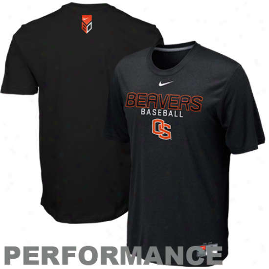 Nike Oregon Staate Beavers Baseball Legend Ii Performance T-shirt - Black